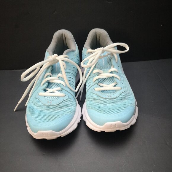 Under Armour Micro Ladies Size 7.5 Blue Lace Closure Sneakers - Picture 6 of 9